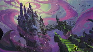 Card art for The Forbidden Castle location card from Into the Inklands